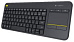 Клавиатура Logitech Wireless Touch Keyboard K400 Plus Black USB